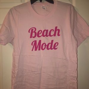 Beach Mode summer T-shirt.